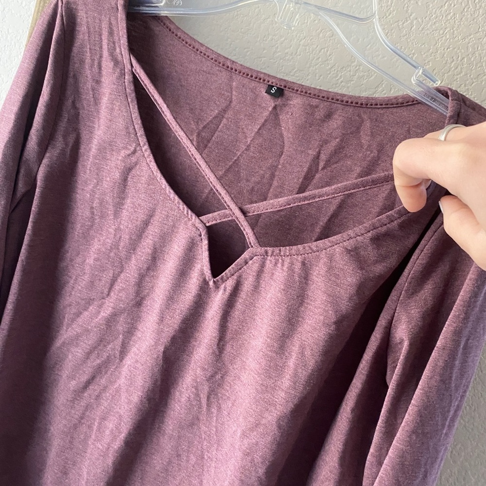 Mauve/purple long sleeve - size small - Picture 4 of 5